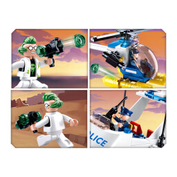 Sluban Policie Loď, vrtulník a zloděj v člunu