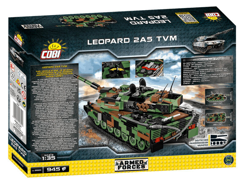 Cobi Německý tank Leopard 2 A5 TVM 1:35