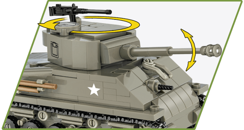 Cobi Americký tank Sherman M4A3E8 1:48