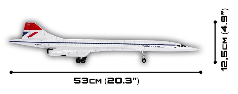 Cobi Nadzvukové dopravní letadlo CONCORDE G-BBDG  1:95