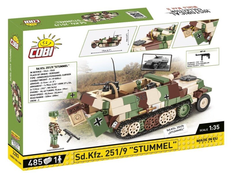 Cobi Německý kolopásový obrněný transportér Sd.Kfz. 251/9 1:35