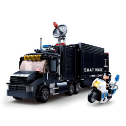 Sluban Policie  SWAT mobilní základna a zloději ve vrtulníku