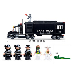 Sluban Policie  SWAT mobilní základna a zloději ve vrtulníku