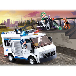 Sluban Policie Vězeňský vůz a zloděj na útěku