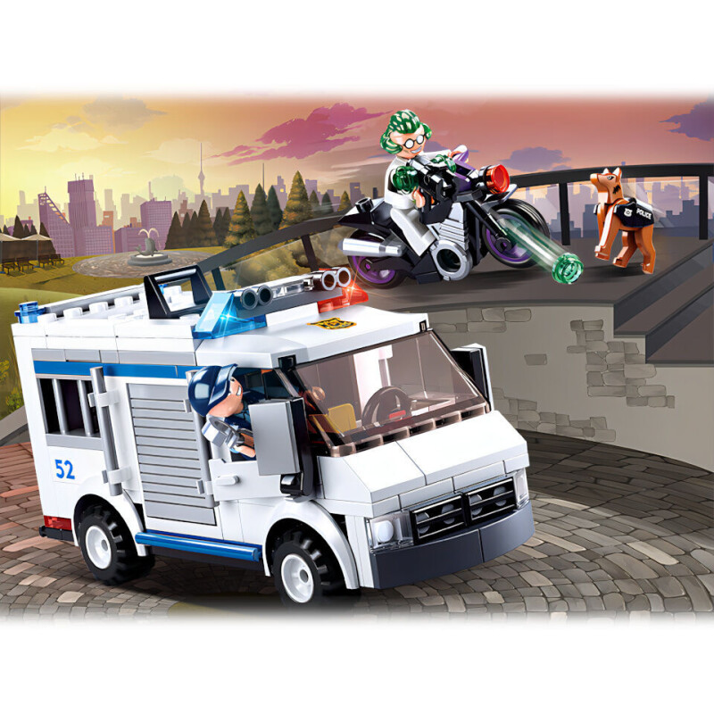 Sluban Policie Vězeňský vůz a zloděj na útěku