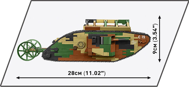 Cobi Britský tank MARK I (Male) C.19. 2993 - 1:35