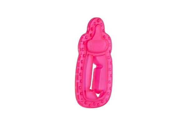 Kousátko chladící lahvička růžové 11cm 