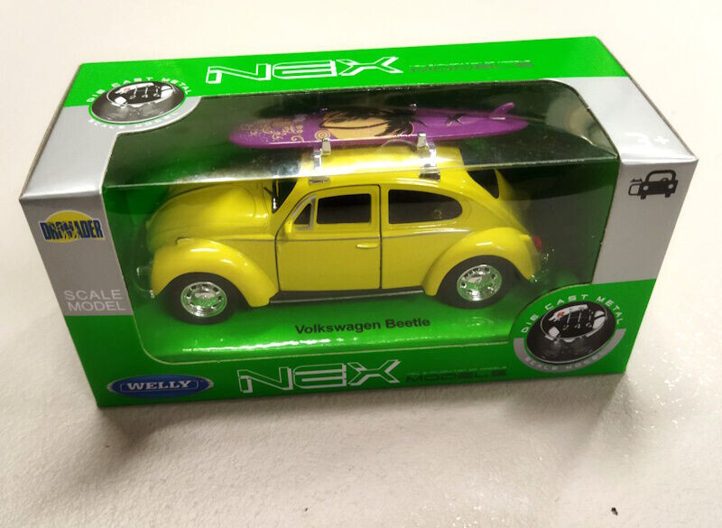 Welly Volkswagen Beetle žlutý 1 : 34 
