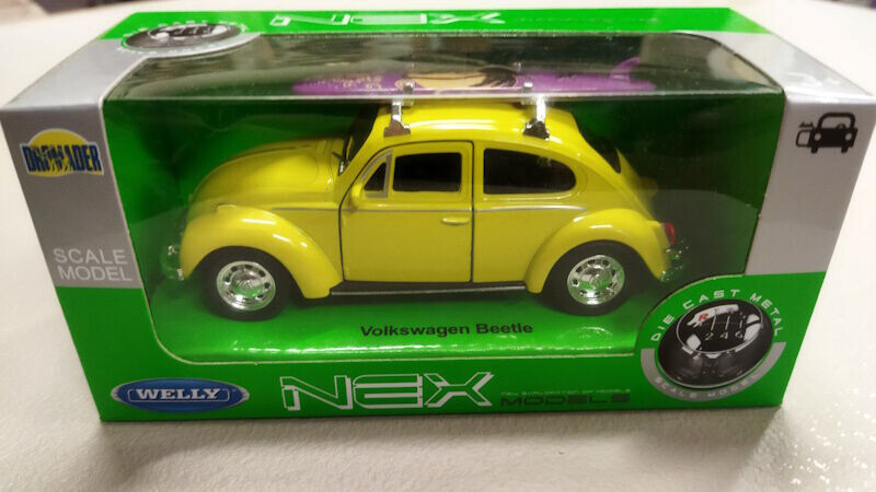 Welly Volkswagen Beetle žlutý 1 : 34 