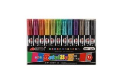  Fixy Akrylové metalické 12ks hrot 4mm 