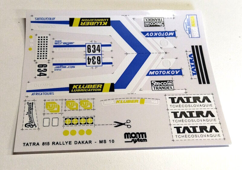 Aršík polepů Tatra Dakar