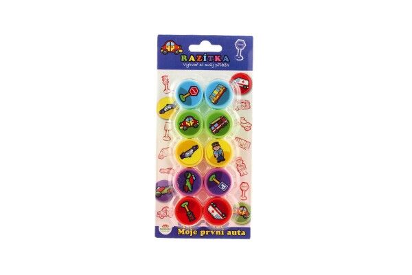 Razítka samotiskací Moje první auta 10ks