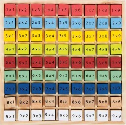 Small Foot Dřevěná vzdělávácí tabulka násobilka