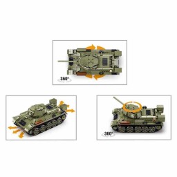 Sluban Power Bricks Tank T34 S na dálkové ovládání