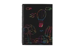 Škrabací notes duhový 10 listů
