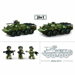 Sluban Model Bricks Tank BTR-80AS IFV 1:35
