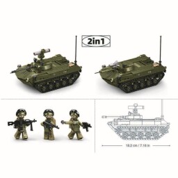 Sluban Model Bricks Tank BMD-2S 1:35