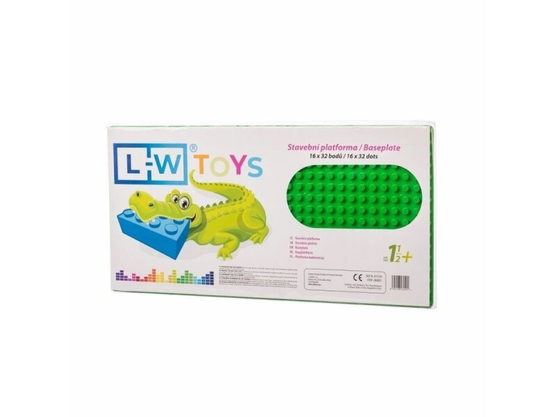 L-W Toys Podložka na stavění - JUNIOR 16x32 bodů zelená