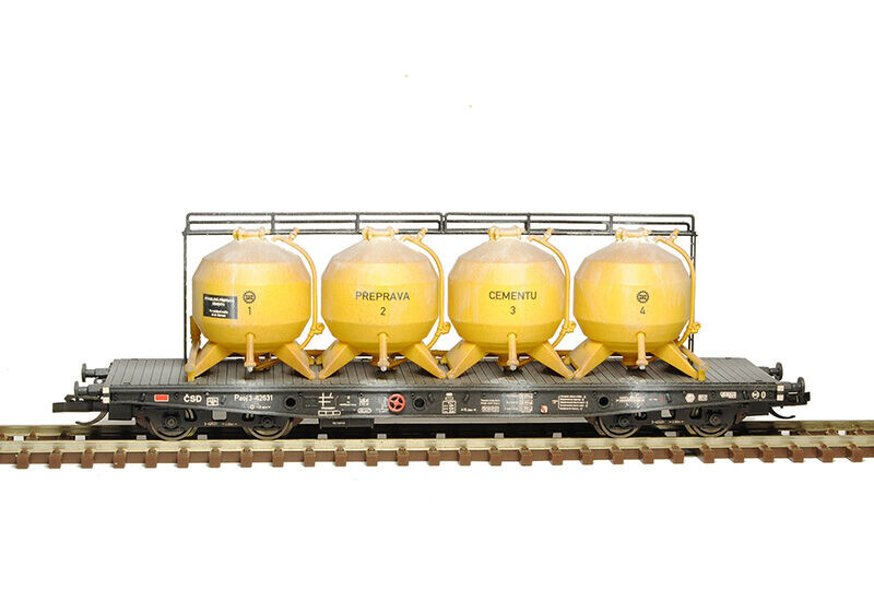 SDV Nádobový vůz Paoj 10 ČSD 1:120