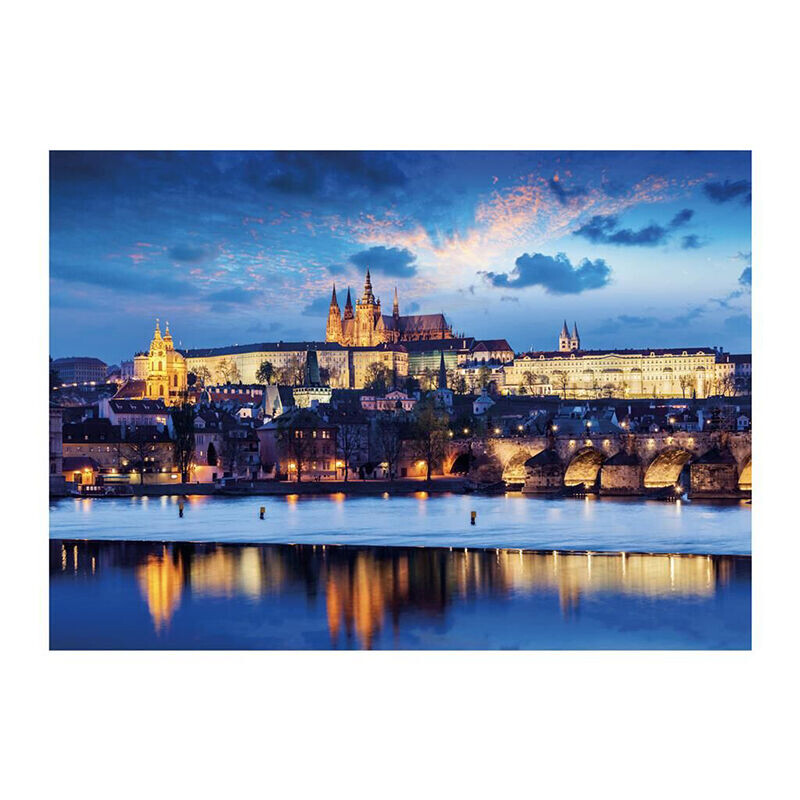 Puzzle Pražský hrad neon 1000 dílků