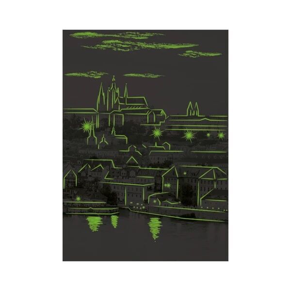 Puzzle Hradčany neon 1000 dílků