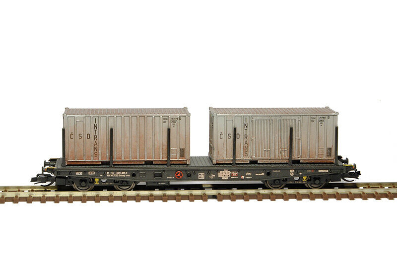 SDV Plošinový vůz Smmp 10 ČSD 1:120