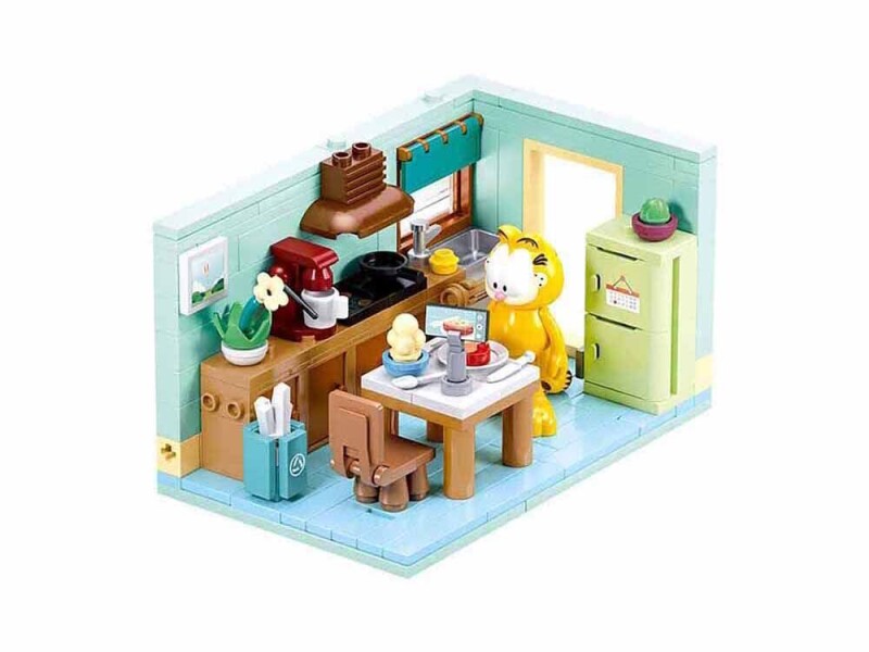 Sluban Builder Garfield v kuchyni