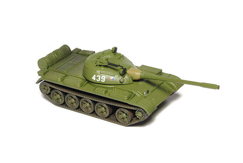 SDV Plošinový vůz Sammp 10 s tankem T-54/55 ČSD 1:120