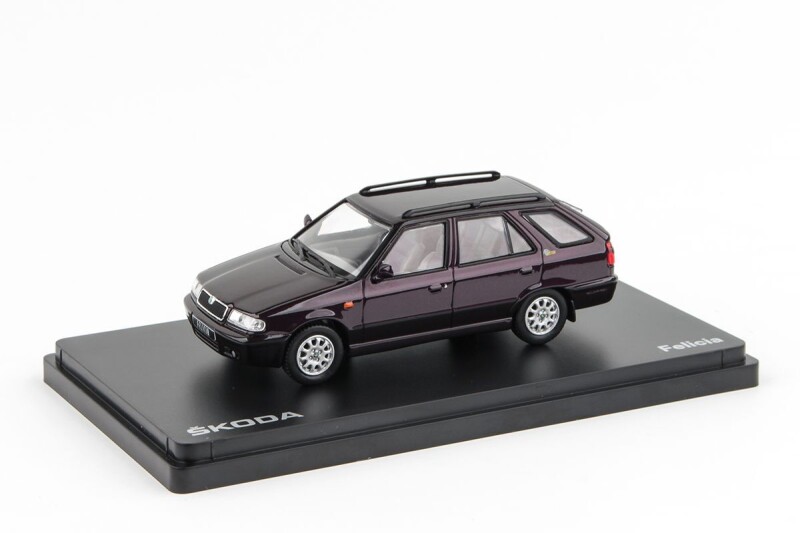 Abrex Škoda Felicia FL Combi 1:43 Fialová Esprit Metalíza - Mystery