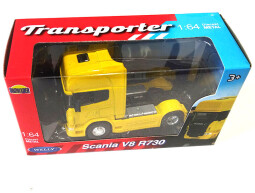 Welly Scania V8 R730 1:64 žlutá