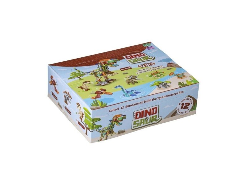 L-W Toys Set kostek Dinosaurus 12 v 1