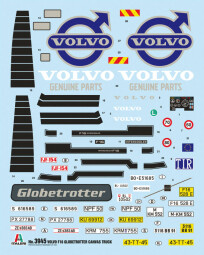 Italeri 3945 Volvo F16 Globetrotter Canavas