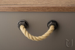 Úchytka Spaccata 128 staročerná a provaz