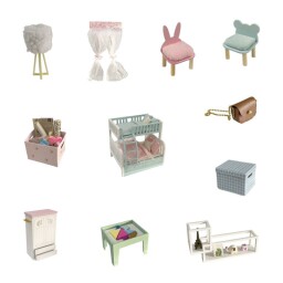 Miniatura domečku Útulný dětský pokoj