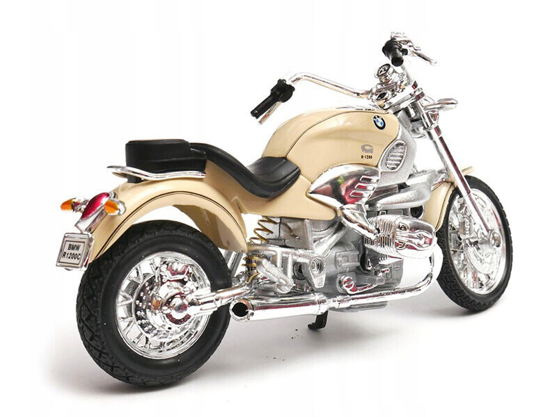Welly Motocykl BMW R1200C 1:18 krémový