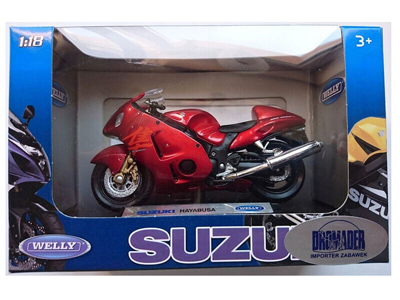 Welly Motocykl Suzuki Hayabusa 1:18 