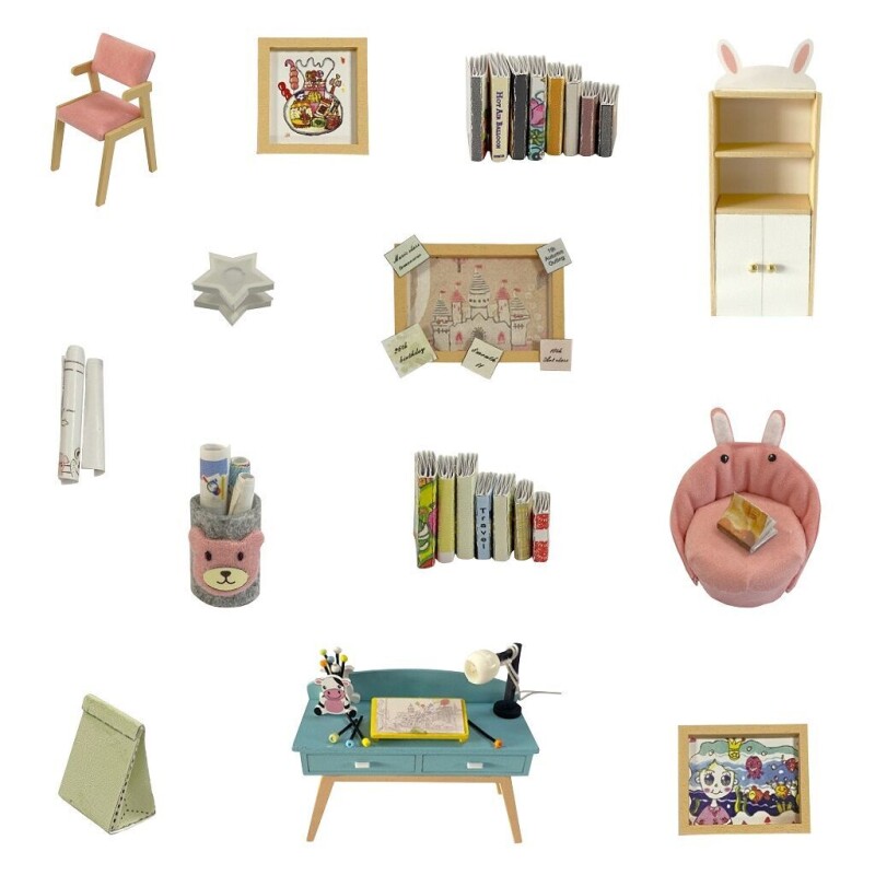 Miniatura domečku Studovna