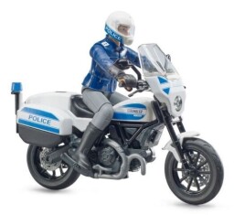 Bruder BWORLD policejní motocykl Ducati Scrambler s jezdcem 1:16