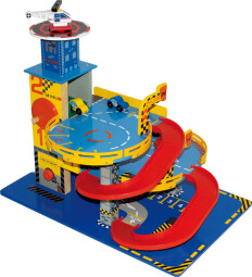 Small Foot Dětská parkovací dřevěná garáž Metropol