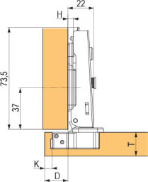 STRONG plus závěs naložený s tlumením