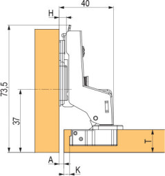 STRONG plus závěs vložený s tlumením