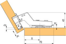 STRONG plus závěs 30° s tlumením