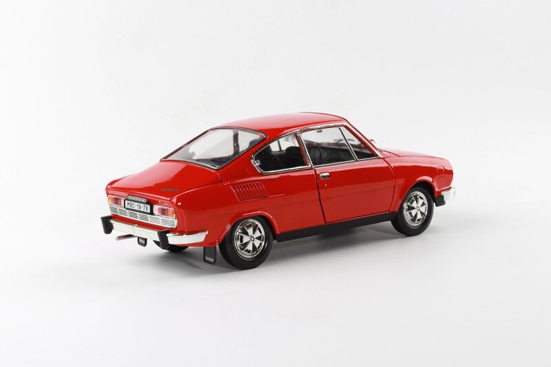 Abrex Škoda 110R Coupé 1:18 Červená Závodní