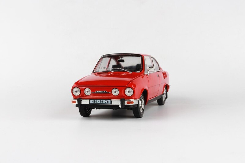 Abrex Škoda 110R Coupé 1:18 Červená Závodní