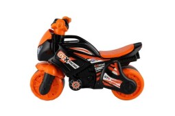 Odrážedlo motorka oranžovo-černá plast