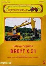 Agromodels 26 Broyt X21 - kolové rypadlo