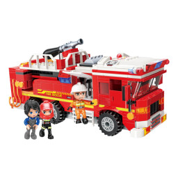 Qman Mine City Cisternová automobilová stříkačka s plošinou