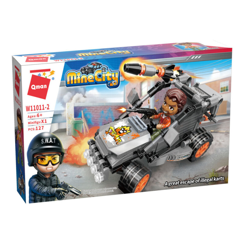 Qman Mine City Police Úniková motokára