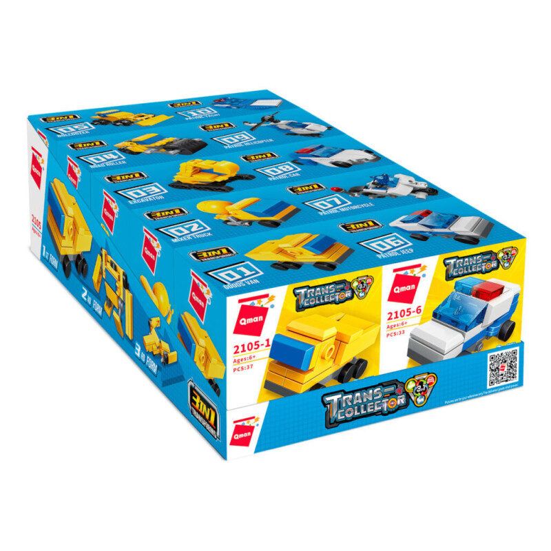 Qman Police Engineering Team 3v sada 10 kusů