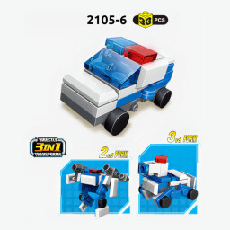 Qman Police Engineering Team 3v sada 10 kusů